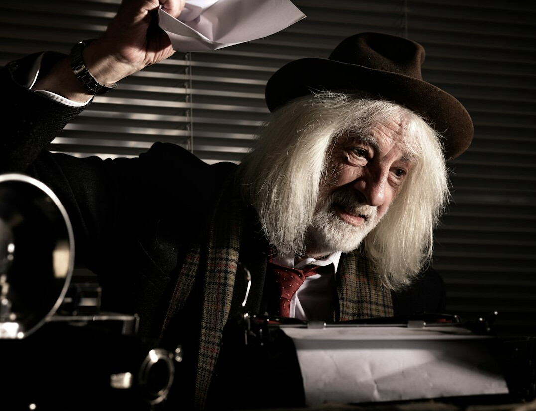 researcher in archive